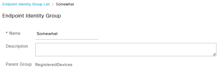 There is a Endpoint Identity Group which has RegisteredDevices group as its parent